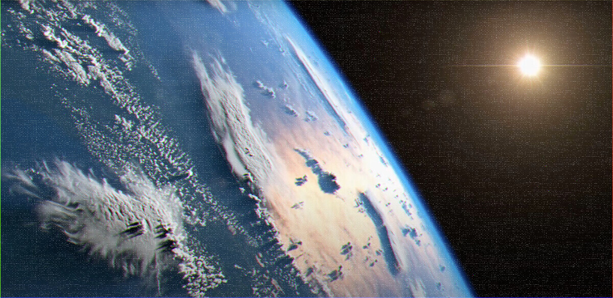 Planet Earth from space.