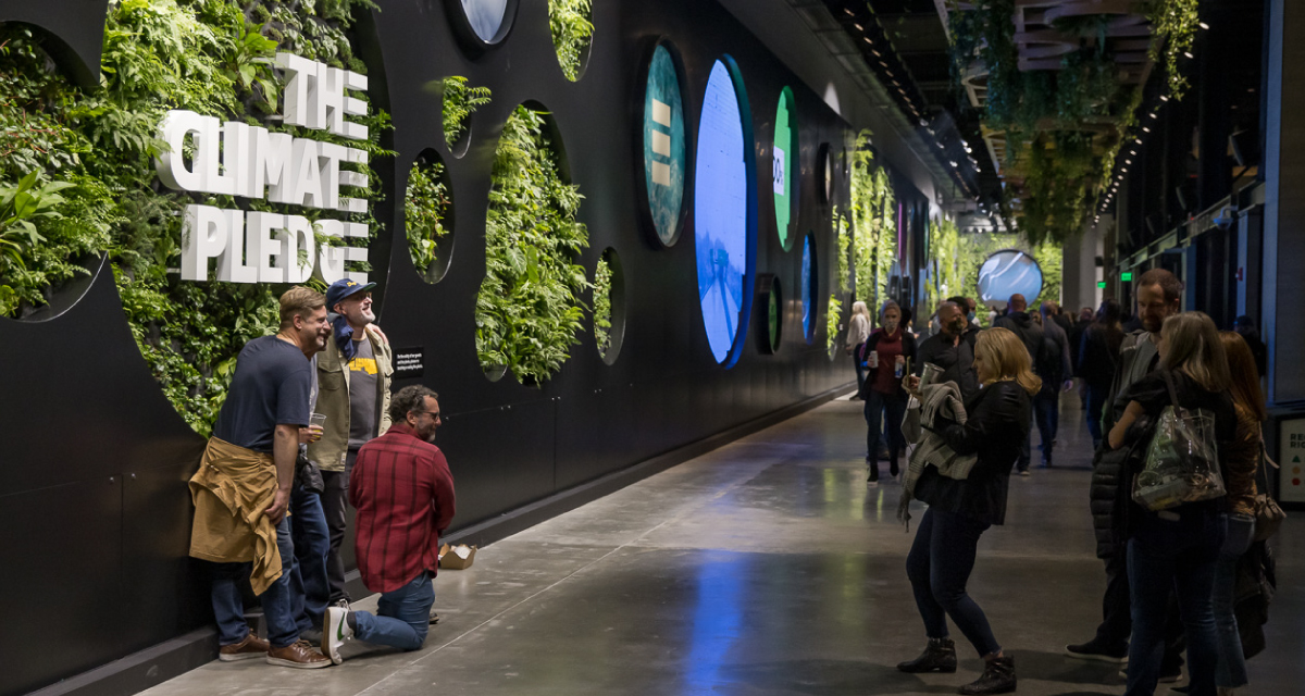 The 1,681-square-foot living wall at Climate Pledge Arena.