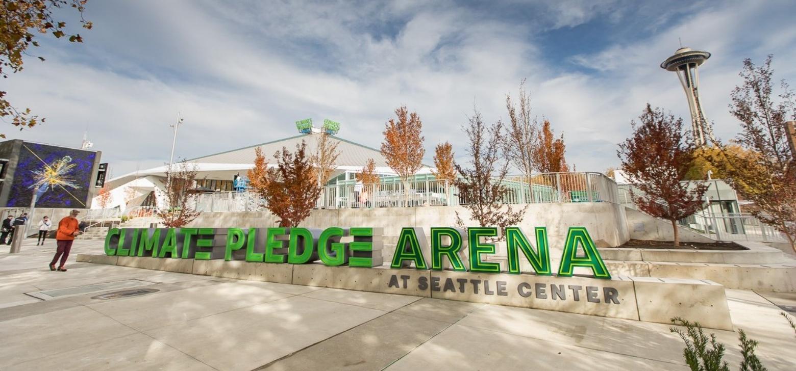 The Climate Pledge Arena property in Seattle, Washington.
