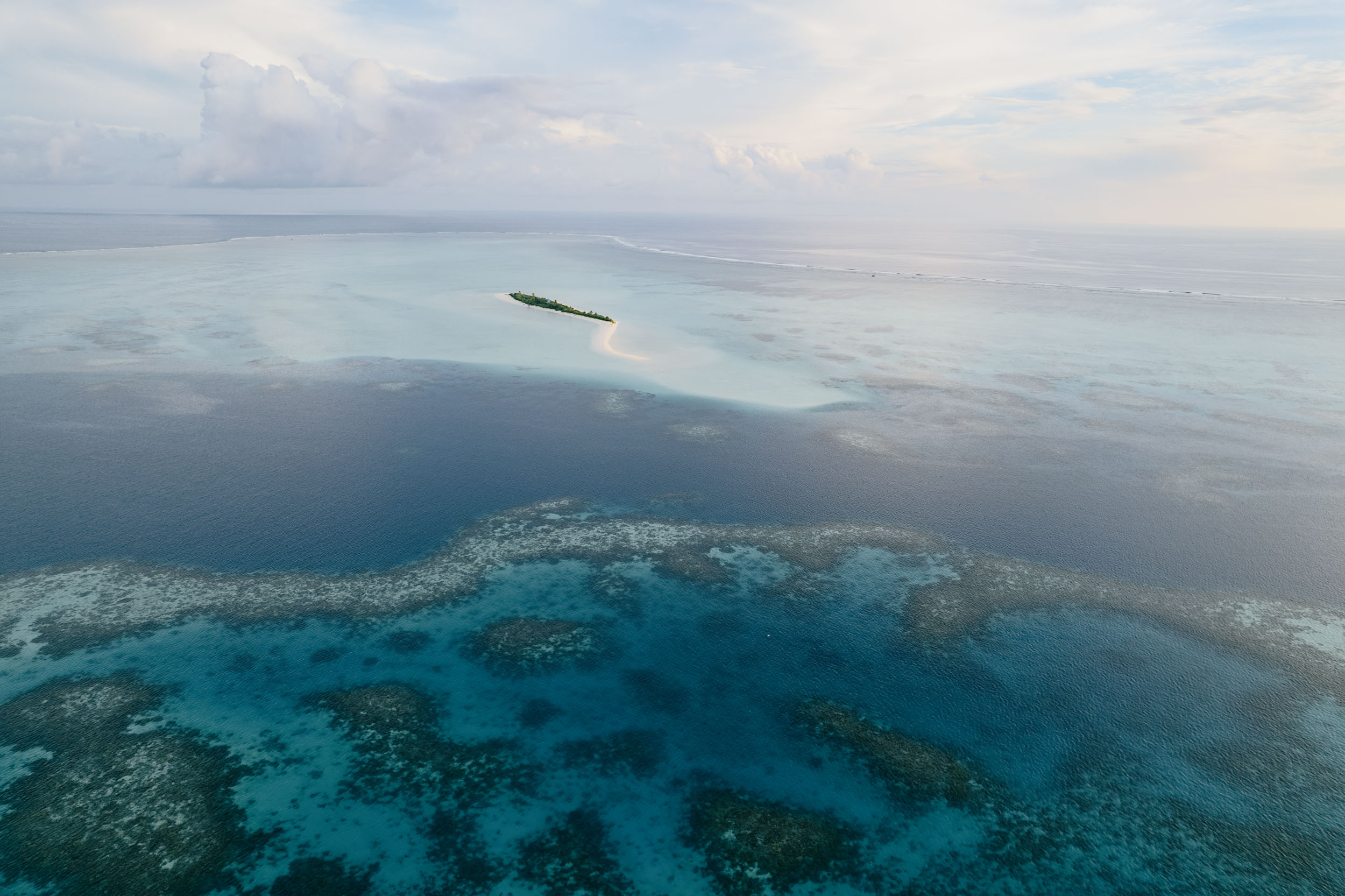 Aerial photo of Helen Island.