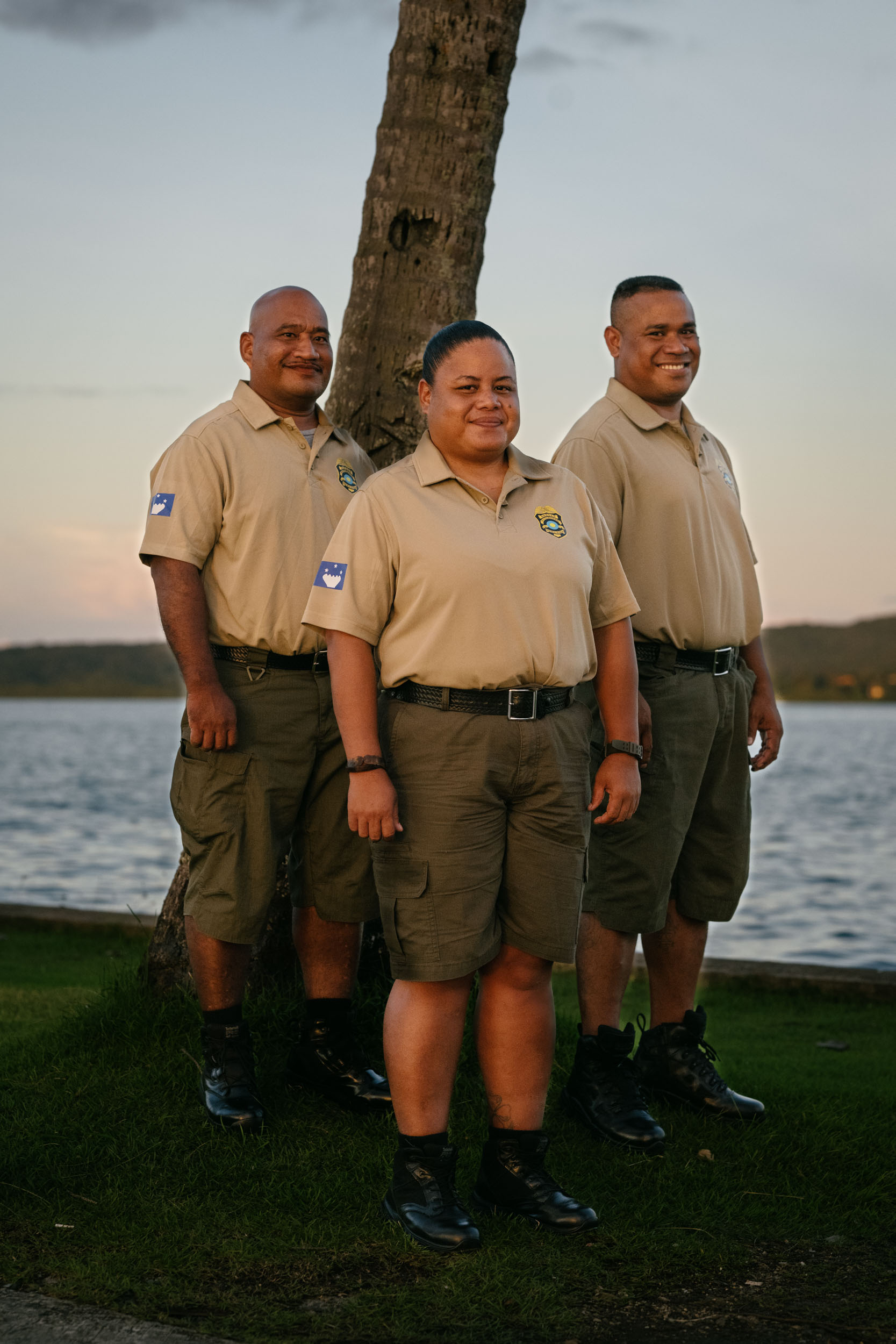 Portrait of the Helen Reef rangers in Koror, Palau. 