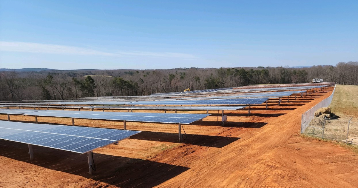 Solar farm developed by Volt Energy Utility.